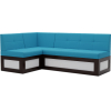 Кухонный диван Mebel-Ars Нотис 187х82 левый синий (М11-16-19)