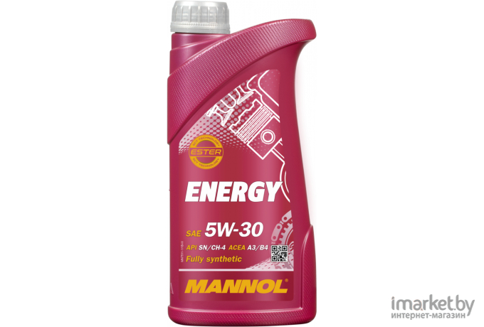 Моторное масло Mannol Energy ESTER 5W30 1л (SN/CH-4 Energy)