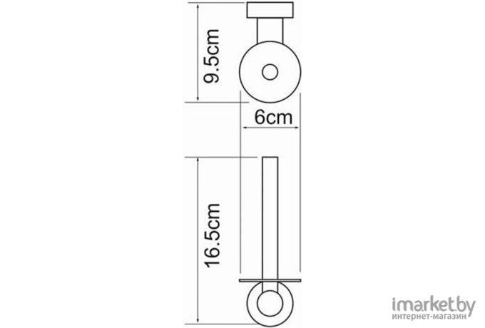 Держатель туалетной бумаги Wasserkraft Donau K-9497