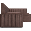 Кухонный диван Mebel-Ars Вермут 213х82 правый бархат серо-шоколадный Star Velvet 60 Coffee (М11-17-3)
