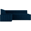 Кухонный диван Mebel-Ars Вермут 213х82 левый темно-синий Luna 034 (М11-18-11)