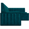 Кухонный диван Mebel-Ars Вермут 193х82 правый бархат сине-зеленый Star Velvet 43 Black Green (М11-19-2)