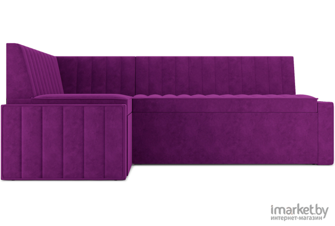 Кухонный диван Mebel-Ars Вермут 193х82 левый фиолетовый (М11-20-18)