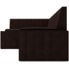 Кухонный диван Mebel-Ars Вермут 193х82 левый кордрой коричневый (М11-20-15)