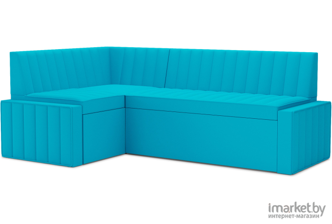 Кухонный диван Mebel-Ars Вермут 193х82 левый синий (М11-20-19)
