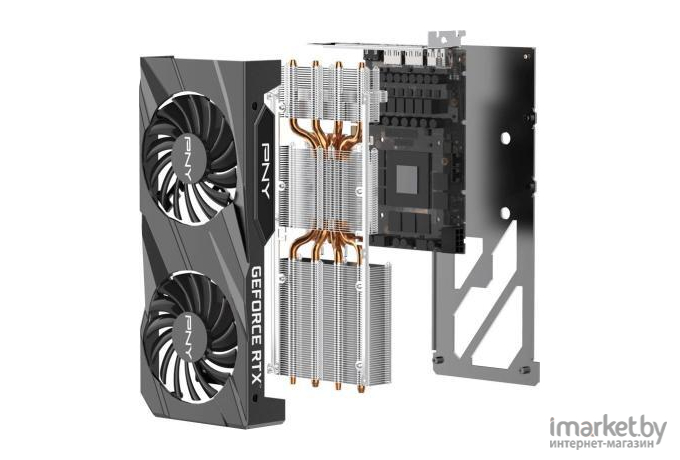 Видеокарта PNY GeForce RTX 3060 Ti 8GB Verto Dual Fan LHR (VCG3060T8LDFBPB1)