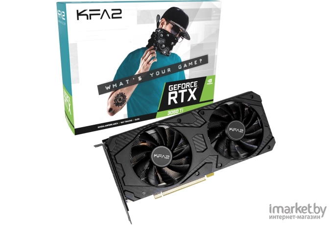 Видеокарта KFA2 GeForce RTX 3060 Ti Core LHR 1-Click OC (36ISL6MD1VQK)