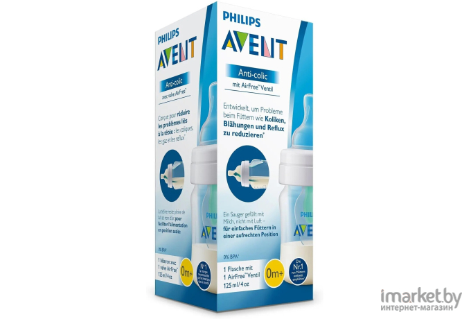 Бутылочка для кормления Philips Avent Anti-colic с клапаном AirFree SCF810/14 (125 мл)