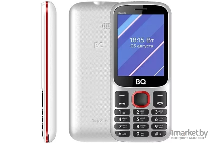 Мобильный телефон BQ-Mobile BQ-2820 Step XL+ (белый/красный)