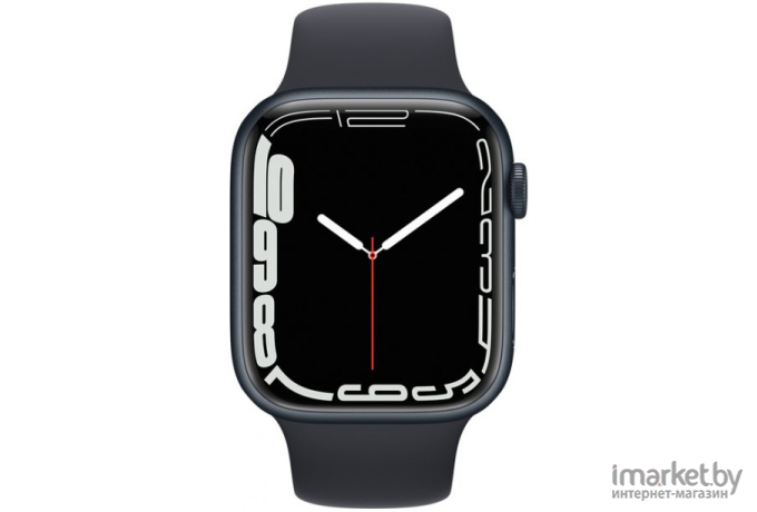 Смарт-часы Apple Watch Series 7 GPS 45mm Midnight Aluminium Case with Midnight Sport Band (MKN53RB/A)
