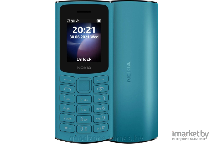 Мобильный телефон Nokia 105 4G Dual SIM (бирюзовый)