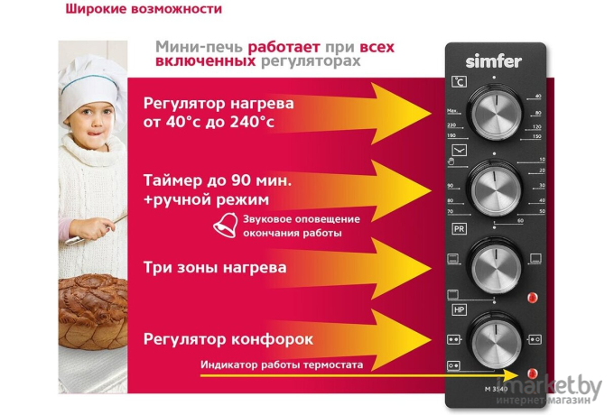 Мини-печь Simfer M3540