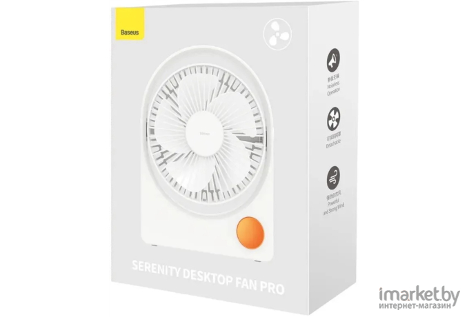 Настольный вентилятор Baseus Serenity Desktop Fan Pro White (ACJX000002)