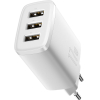 Сетевое зарядное устройство Baseus CCXJ020102 Compact Charger 3U 17W (модель CCCP17UC) White