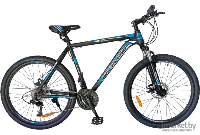 Велосипед горный NASALAND 6031M 26 черно-синий рама 21