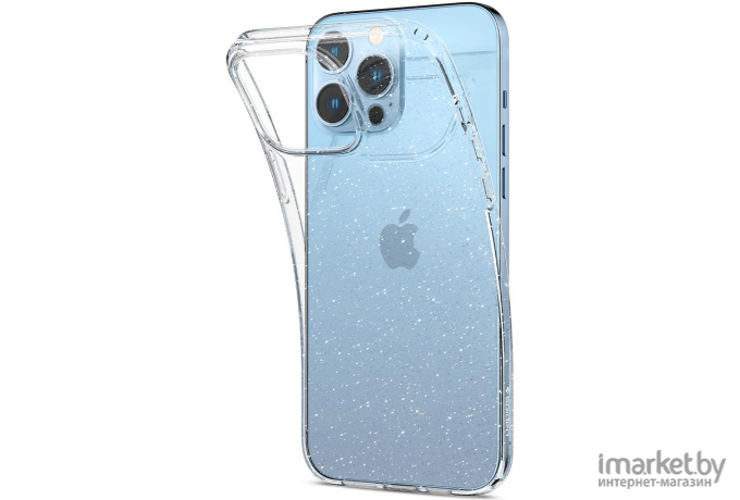 Чехол для iPhone 13 Pro Max гелевый с блестками Spigen SGP Liquid Crystal Glitter прозрачный