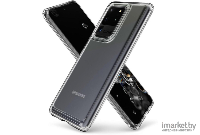 Чехол для Samsung Galaxy S20 Ultra гибридный Spigen SGP Ultra Hybrid прозрачный