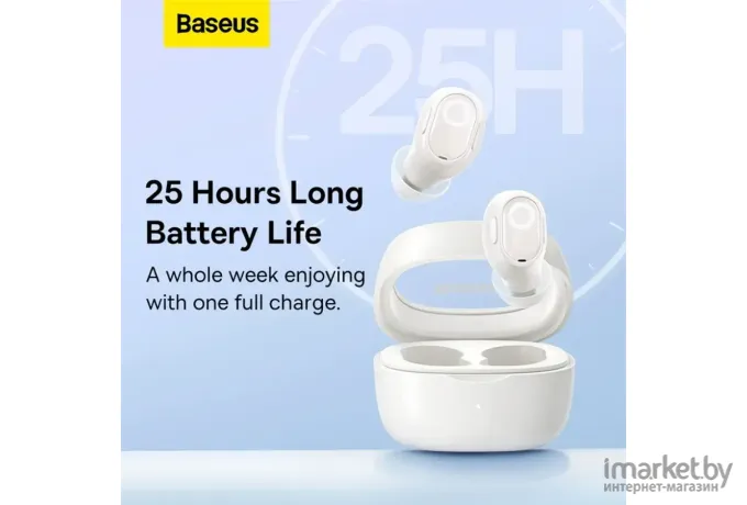 Bluetooth наушники Baseus NGTW180002 Bowie WM02 True Wireless Earphones creamy-white