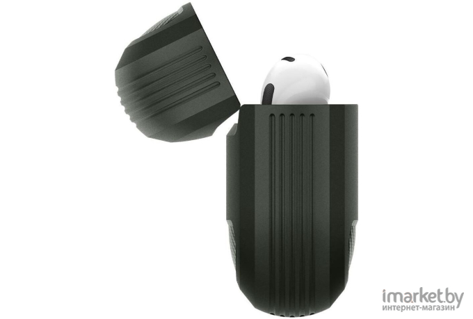 Чехол для наушников AirPods 3 гелевый Spigen Rugged Armor хаки