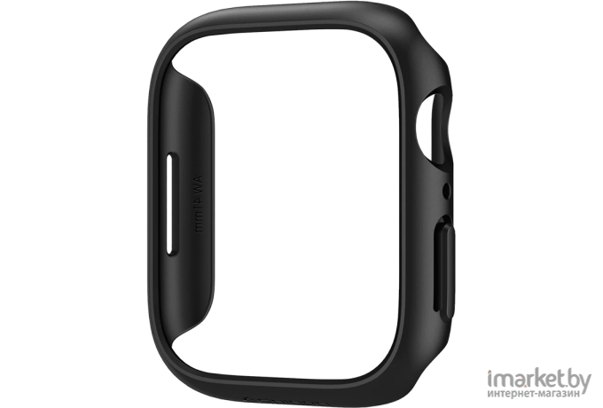 Чехол для Apple Watch 41 мм пластиковый тонкий Spigen Thin Fit черный