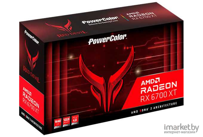 Видеокарта PowerColor Red Devil Radeon RX 6700 XT 12GB GDDR6 (AXRX 6700XT 12GBD6-3DHE/OC)