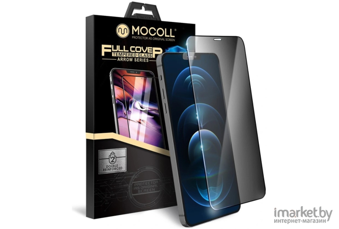 Защитное стекло MOCOLL полноразмерное матовое 2.5D для iPhone 14 / 13 / 13 Pro 6.1 Rhinoceros (RM255)