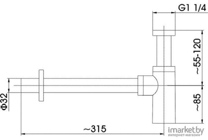 Сифон Armatura 600-003-81