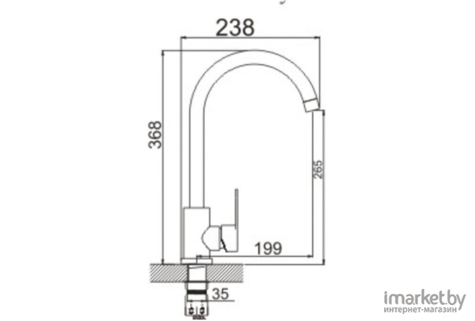 Смеситель Potato P40303S