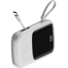 Внешний аккумулятор Baseus PPQD-A02 Q pow Digital Display 3A Power Bank 10000mAh 15W (с кабелем Type-C) White