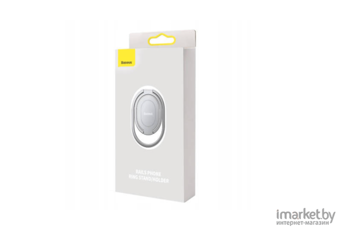 Держатель-кольцо Baseus Rails Phone Ring Stand/Holder (LUGD000012) Silver