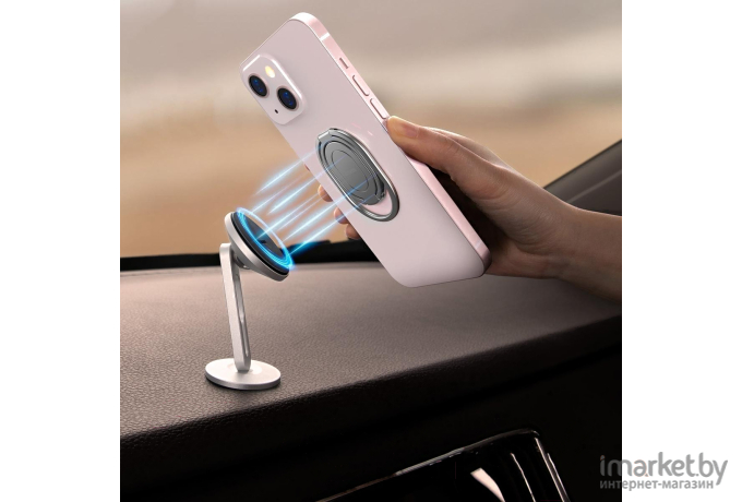 Держатель-кольцо Baseus Rails Phone Ring Stand/Holder (LUGD000012) Silver