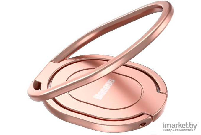 Держатель-кольцо Baseus Rails Phone Ring Stand/Holder (LUGD000015) Rose Gold