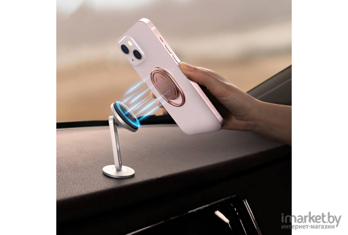 Держатель-кольцо Baseus Rails Phone Ring Stand/Holder (LUGD000015) Rose Gold