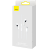 Наушники Baseus Encok Type-C lateral in-ear Wired Earphone C17 (NGCR010002) White