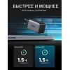 Сетевое зарядное устройство UGREEN CD244-10335, USB-A + 2*USB-C, 65W GaN Tech Fast Charger, Black