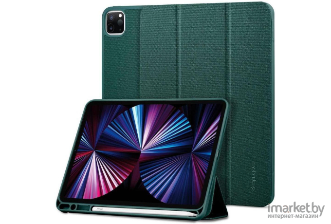 Чехол для планшета Spigen Urban Fit iPad PRO 11 2020/2021 Midnight Green (ACS01056)