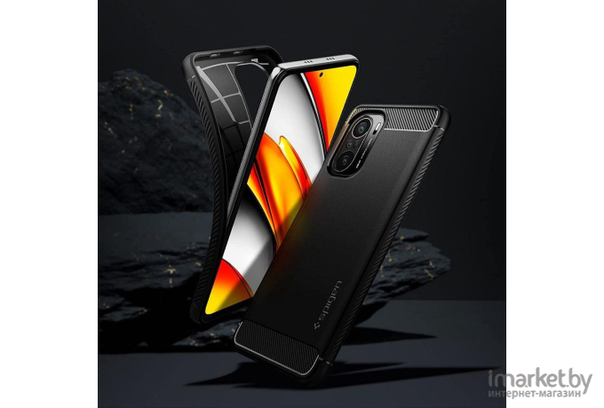 Чехол для телефона Spigen Rugged Armor Xiaomi Poco F3/MI 11i Matte Black (ACS03006)