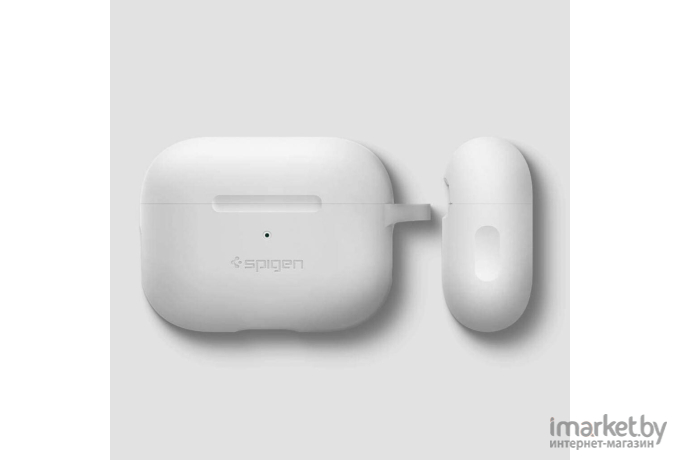 Чехол для наушников Spigen Silicone Fit Apple Airpods Pro White (ASD00534)