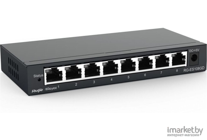 Коммутатор неуправляемый Reyee RG-ES108GD 8-Port Gigabit