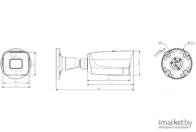 IP-камера Tiandy TC-C32TS Spec:I8/A/E/Y/M/H/2.7-13.5mm/V4.0