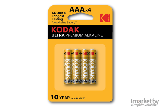 Батарейка Kodak Ultra Premium alkaline AA LR6 4BP