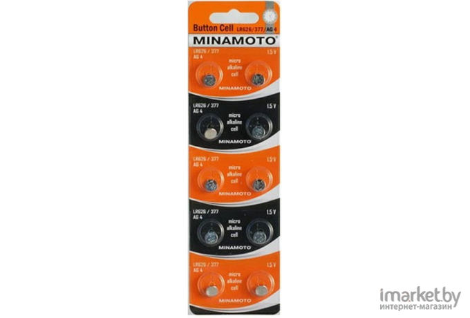 Батарейка Minamoto LR626/377/AG4 10BP