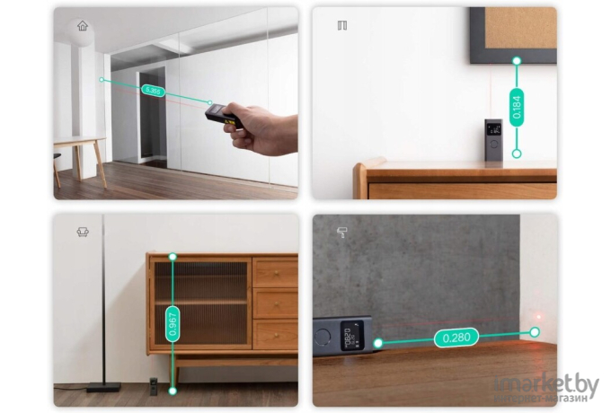 Лазерный дальномер Xiaomi Smart Laser Measure MJJGCJYD001QW (BHR5596GL)