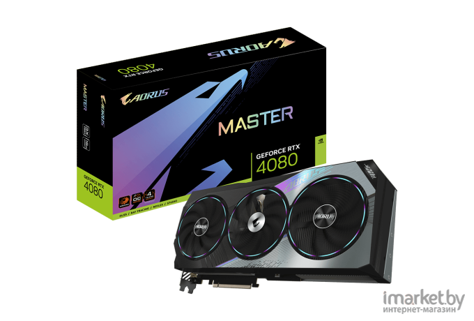 Видеокарта GigaByte GeForce RTX 4080 AORUS MASTER (GV-N4080AORUS M-16GD)