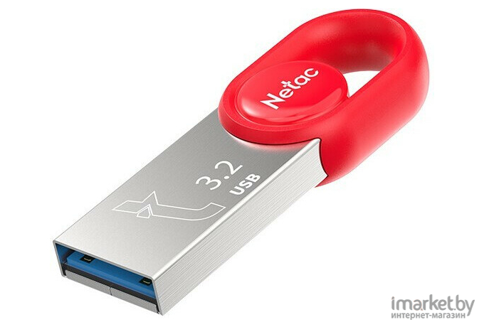 USB Flash-накопитель Netac NT03UM2N-128G-32RE Red