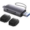 Картридер Baseus WKQX060113 Lite Series USB-A Type-C to SD/TF Grey