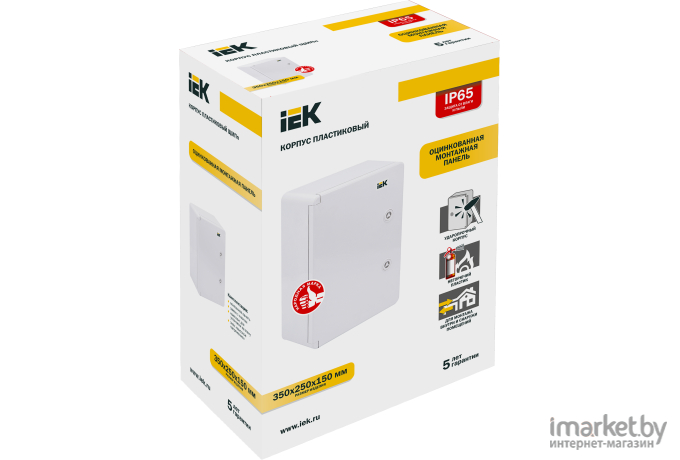 Корпус пластиковый iEK ЩМПп 350х250х150мм УХЛ1 IP65 (MKP93-N-352515-65)