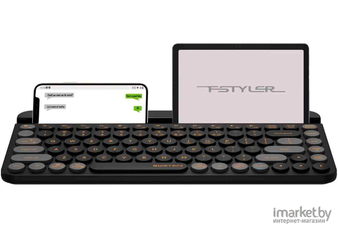 Клавиатура A4Tech Fstyler FBK30 черный/серый