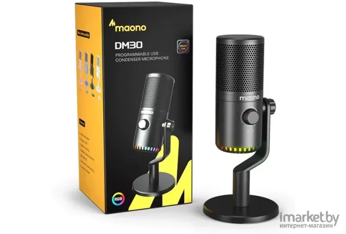 Проводной микрофон Maono DM30 черный