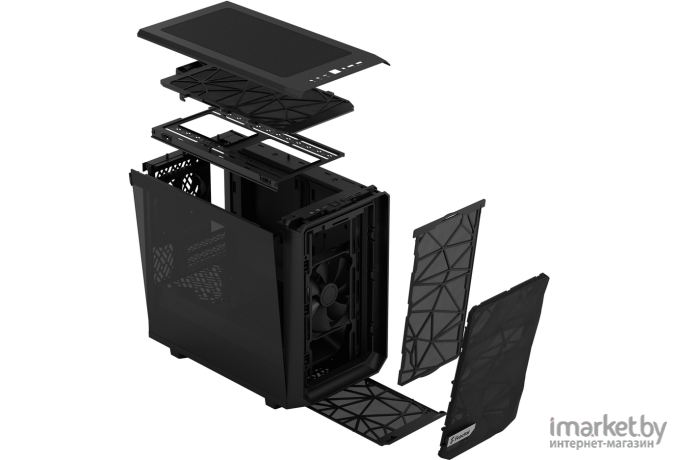 Корпус Fractal Design Meshify 2 Nano Black TG dark tint (FD-C-MES2N-01)